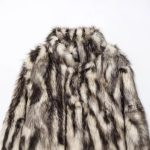 Fashionable Slightly Mature Faux Fur Coat Jacket - Image 3