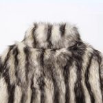 Fashionable Slightly Mature Faux Fur Coat Jacket - Image 4