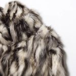 Fashionable Slightly Mature Faux Fur Coat Jacket - Image 5